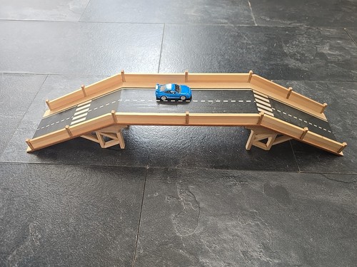 Wooden bridge model train - wooden,