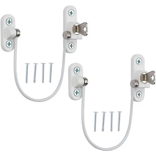 White window door cable - white,