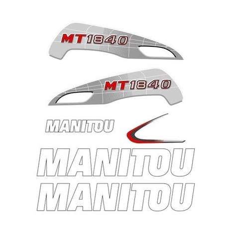 Decal sticker set manitou - sticker,