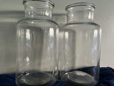 2 Large Glass Jars