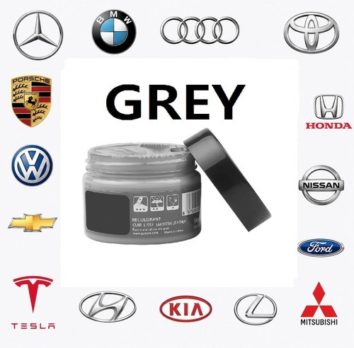 Leather vinyl grey paint - leather,