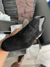 Cesare Paciotti Men’s Black Suede Angle Shoes