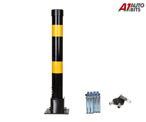 Black car parking space lock - space,