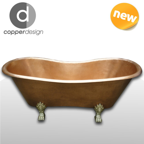 Heavy solid copper - copper, hammered