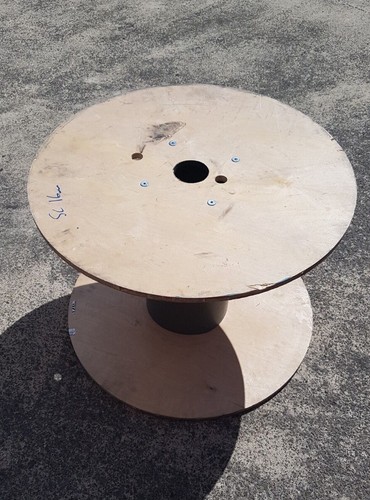 Big plywood cable drum approx - cable, drum,