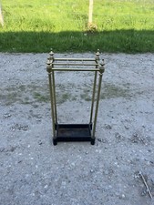 Edwardian  Brass Hall Stand /