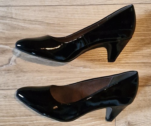 Tamaris black faux - faux, patent