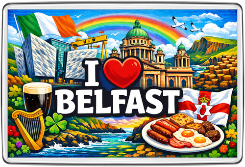 Love belfast fridge - belfast, magnet