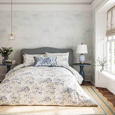 Sanderson Options Aesops Fables Duvet Cover Set King Size Dove Blue