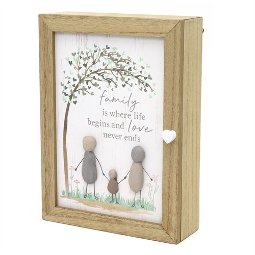Pebble family key box - family, |