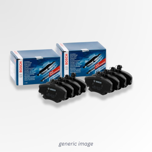Bosch front rear pads - front, fits