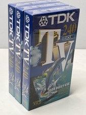 3 Pack TDK VHS E-240 TV240 4