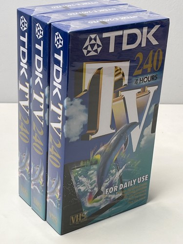 Pack tdk vhs 240 tv240 - vhs, 4