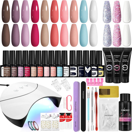 Gel nail polish set with - set,