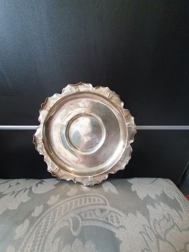 Vintage silver plated scallope