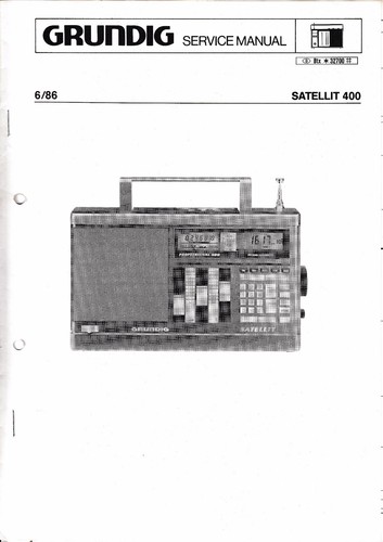 Service manual for - , grundig