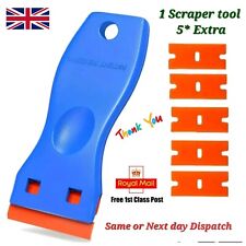 Plastic Scraper tool 1Pc+5* Car Sticker Remover Glass Paint Grease Dirt Cleaner