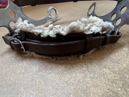 Havana leather hackamore - havana,