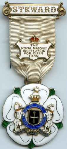 Silver gilt masonic medal - silver,