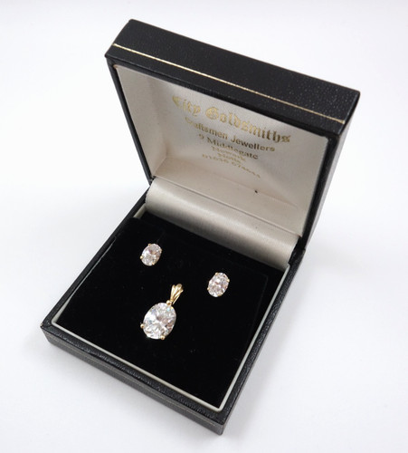 Diamonique 14k gold clear - diamonique, cz