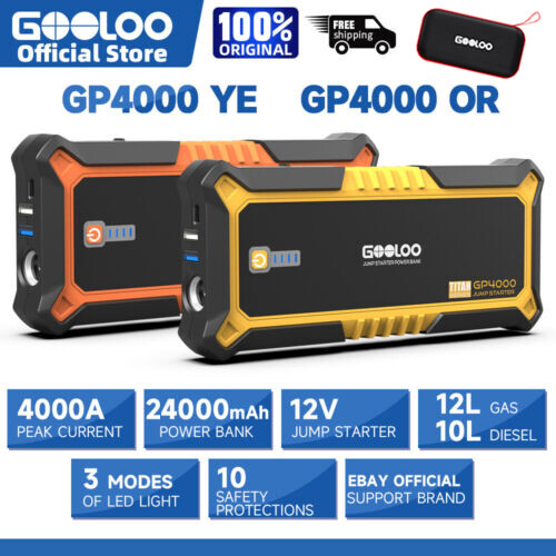 Gooloo gp4000 jump starter - gooloo,