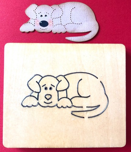 Wooden dog die for use - dog,