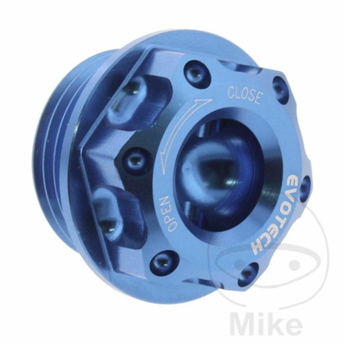 Oil cap evotech 20x2 - 20x2.5, blue