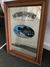 Vintage Southern Comfort Advertising Mirror 19.5” X 14”