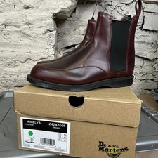 Women’s Dr Martens Aimelya Chelsea Boots Oxblood Brando Leather Size UK 6.5