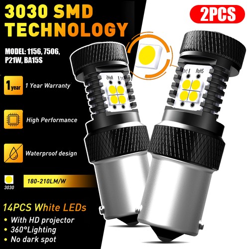 White bright 1156 7506 led - 2x,