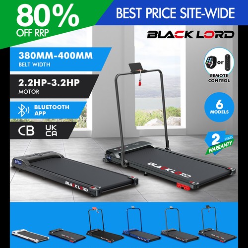 Black lord treadmill - black, incline