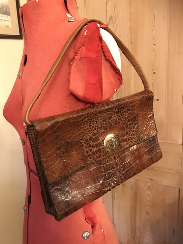 Genuine vintage crocodile skin - genuine,