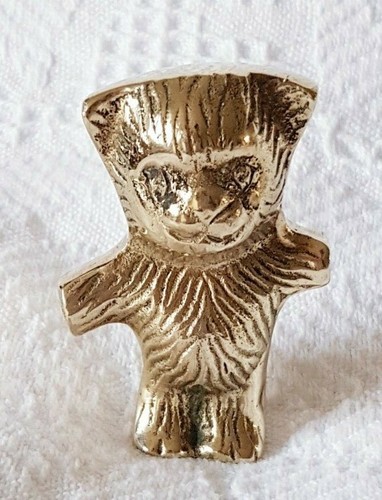Teddy bear solid brass - bear, ~