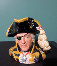 ROYAL DOULTON - 1992 Character Jug of the Year VICE-ADMIRAL LORD NELSON w/ COA