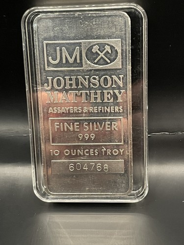 Vintage 10oz silver bar - 10oz,
