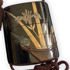 Japanese Lacquered Inro Bird