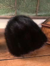 Vintage dark brown Real Fur