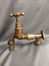 BRASS GARDEN TAP, RECLAIMED &  REFURBISHED BRASS GARDEN TAP