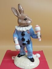 Vinta dorable Bunnykins Juggling Jester Figurine, Royal doulton figurine, 