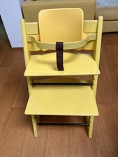 Stokke Tripp Trapp seggiolone GIALLO regolabile con Baby Set e cintura sicurezza