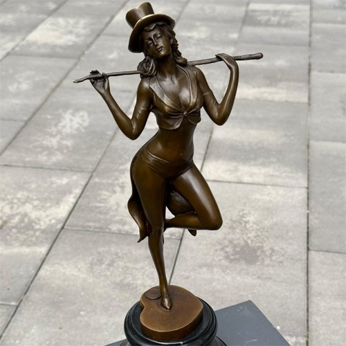 Bronze woman statue female - woman,