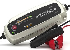 CTEK MXS 5.0 Battery Charger with Automatic Temperature Compensation, Black