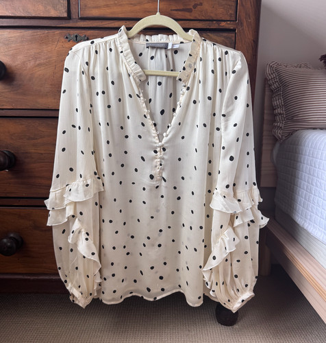 Mint velvet cream polka dot - -,