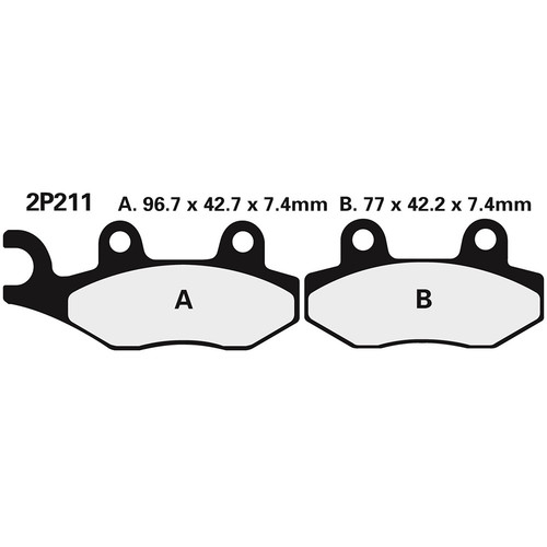 Nissin pad brake 2p211ns - nissin, pad,