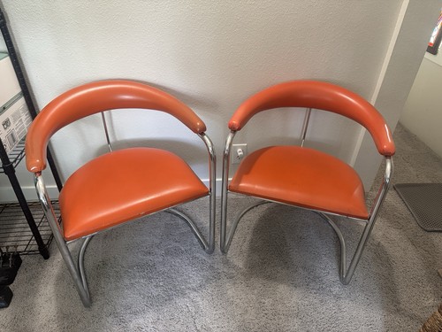 Vintage orange cantilevered - orange,