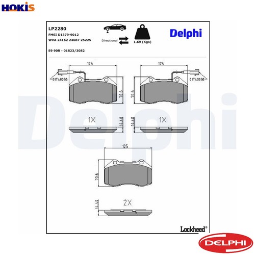Brake pad set - brake,