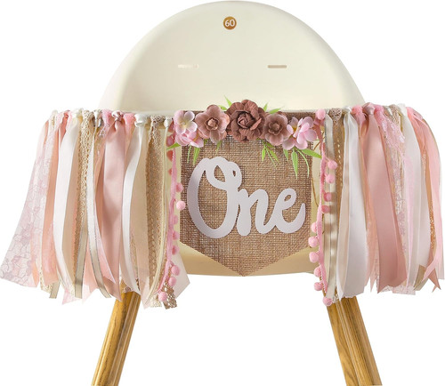 1st year high chair banner - 1st, for