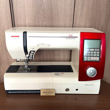 Janome Memory Craft 7700 Horizon Sewing Machine Tested Used with Goods and Cover