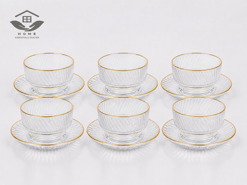 Glass fruit bowl - fruit, 6pcs