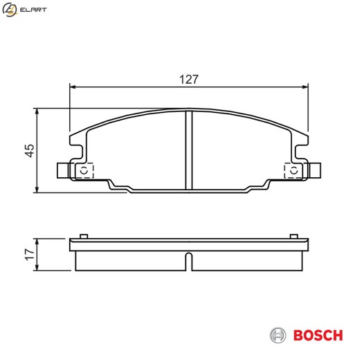 Brake pad set disc - pad, 986